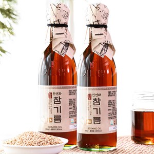 시장쏙 전연화 참기름 골드, 2개, 350ml