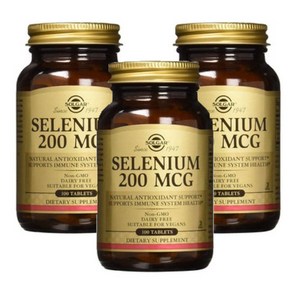 솔가 셀레늄 200mcg 타블렛, 3개, 100정