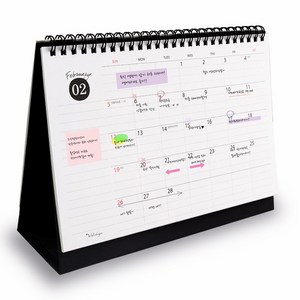 아이씨엘디자인 Desk Scheduler Calendar 2024, 블랙, 1개