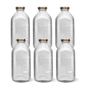 미르 델몬트 주스병 골드캡, 500ml, 6개