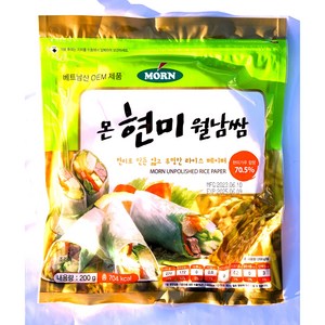 MORN 현미 월남쌈, 200g, 3개