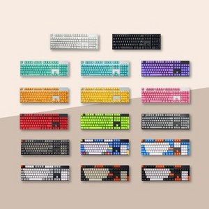 사오파오 105종 PBT OEM 컬러 키캡 분필 돌치 카본 푸딩 측각 무각 LED투과, B01 화이트