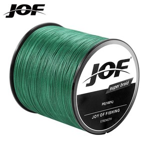 JOF 1000m SUPER PE 12합사 낚싯줄, Green, 1개