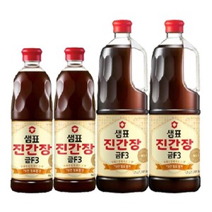 샘표 진간장 금F3 (1.7L+860ml) x 2세트, 2.56L