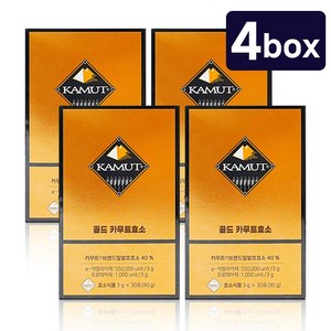 골드 카무트효소 [카무브 브랜드밀발효효소 40%], 90g, 4개