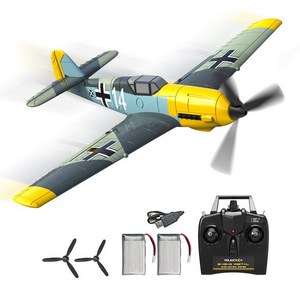 RC 비행기 6 축 원 키 곡예 항공기 EPP 400mm 4 채널 원격 제어 항공기 완구, 4.BF109 c plane, 4.BF109 c plane