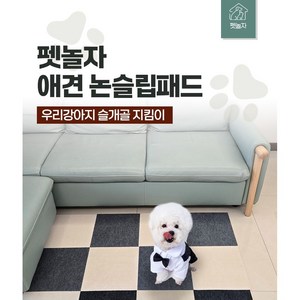 [펫놀자]나혼산 미끄럼방지매트 고양이 부착식스크래쳐 30x30cm 10개입 4컬러, 10개, 베이지