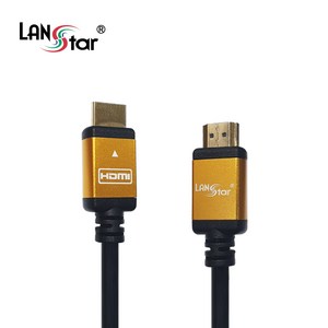 랜스타 HDMI2 4K 60Hz 골드메탈 케이블 LS-HDMT, 1개, 30cm