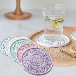 모던밍글 규조토 티코스터 컵받침, 1개