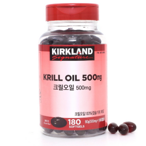 커클랜드 크릴오일 500mg 180캡슐, 180정, 1개