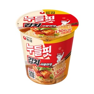 농심 누들핏 김치사발면맛 37.5g, 5개