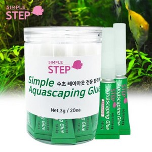 3g 3개세트 SIMPLE STEP 심플 수초 레이아웃 전용 수초 본드 접착제 3g X 3개, 1개