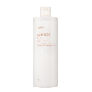 식물나라 뽀얀쌀 맑은톤 토너 500mL, 1개