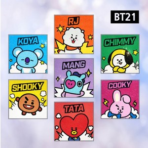 DIY 보석십자수 BT21 코믹 25x25, 슈키, 1개, 슈키