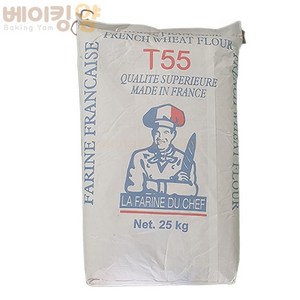 프랑스밀가루(T55선인)25kg/밀100%T55밀가루+배송비 포함, 1개, 25kg