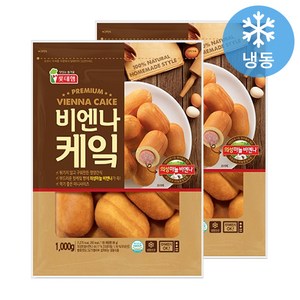 롯데햄 비엔나케잌 1kg(아이스박스무료), 1kg, 2개