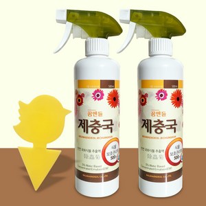 세경팜 제충국 스프레이 + 끈끈이 트랩 1장, 2개, 500ml