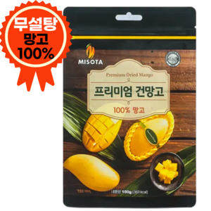 프리미엄 100% 건망고 무설탕 무이산화황 무첨가물 건망고, 1개, 100g