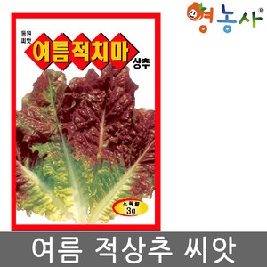 여름 적치마 상추씨앗 3g 여름상추씨, 여름적치마, 1개