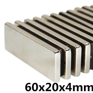 사각자석 60x20x4mm 네오디움 자석, 사각자석 60x20x4mm(1개), 1개