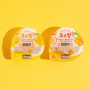 과일 푸딩 젤리 주스팡 망고 떠먹는 컵젤리, 12개, 90g