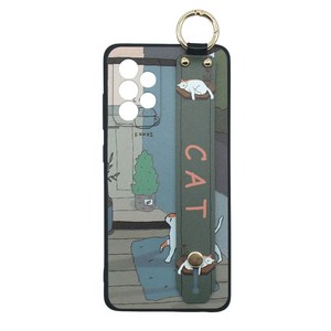 신서엔코 갤럭시 A23 케이스 4G 5G 공용 Galaxy Phone Case SCS-1533 일러스트 핸드 스트랩 휴대폰 케이스