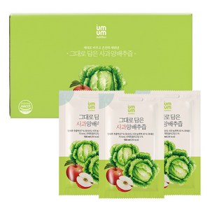 그대로 담은 사과양배추즙, 60개, 100ml