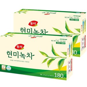 MIK 동서 현미녹차 180T x 2개, 1.5g, 180개입