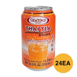 태국 타스코 타이티 홍차 밀크티 음료수 / Tasco Thai Tea, 310ml, 24개