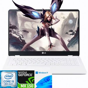 LG전자 울트라PC 15U590 FHD 15인치 게이밍 노트북 i5-8265U/16G/SSD 1T/MX150/윈11, WIN11 Home, 16GB, 1TB, 퓨어화이트