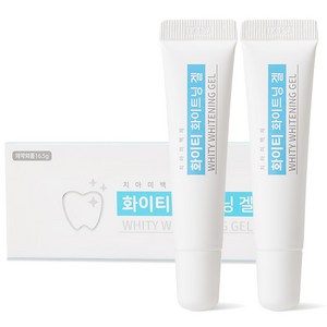 치아미백제 화이티 화이트닝겔 16.5g 2개 마우스피스 사용 (2개월분)