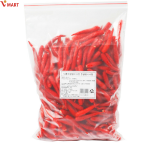 Vmat 베트남 냉동고추 VIET NAM FROZEN CHILLI ot cay viet nam, 1개, 1kg