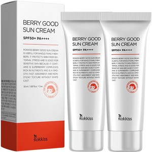 록키스 베리 굿 유무기자차 선크림 SPF50+ PA++++, 50ml, 2개