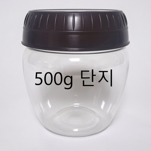 SD 항아리 플라스틱 단지 (500G) 깍두기통 김치통 고추장통 된장통, 100개, 500g