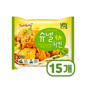 유어스 슈넬치킨 220g [ PX 추억 순살치킨 ] x 15개