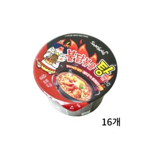 삼양 불닭볶음탕면 큰컵 120g, 16개