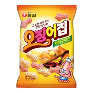 농심 오징어집 버터구이맛, 83g, 3개