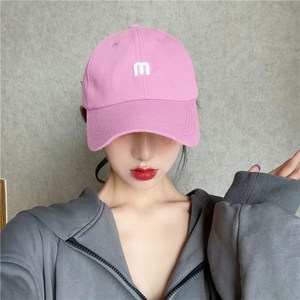 미다미 심플m 레터링 파스텔 데일리 남녀공용볼캡 (5컬러)