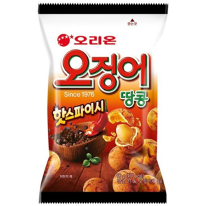 오리온 오징어땅콩 핫스파이시, 6개, 90g