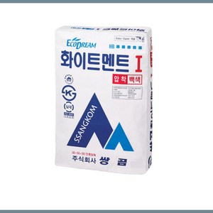 [쌍곰]압착시멘트 자기질타일 바닥시공용 20KG(백색), 1개