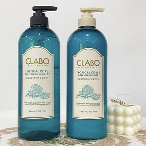 애경 ClABO 클라보 시트러스 약산성 샴푸린스세트 960ml X 2개 랜덤사은품증정 향기좋은샴푸 건성두피 민감성두피