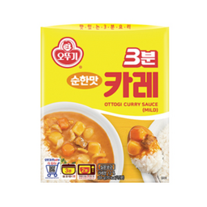 오뚜기3분 카레 순한맛, 200g, 3개