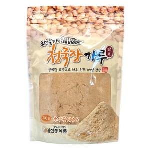 [(주)길전통식품] 국산콩 100% 외할매 청국장 가루 700g 스텐드 지퍼백, 1개