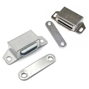 아이베란다 스텐자석 캐치 빠찌링 도어캐치, 12.5x30mm(소), 실버