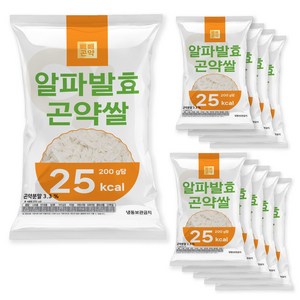 빼빼곤약 알파발효곤약쌀 (100g당 12.5kcal), 200g, 10개