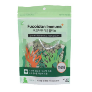 펫인클로버 강아지 후코이단 이뮨플러스 간식, 황태 + 후코이단 혼합맛, 130g, 1개