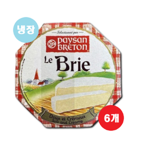 페이장브르통 브리 치즈 125g(냉장), 6개, 125g