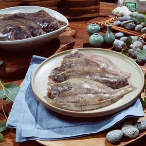 자연향 [자연향] 국내산 손질 특대가자미 250g x 12팩 (팩당 2마리) / 총 24마리, 1