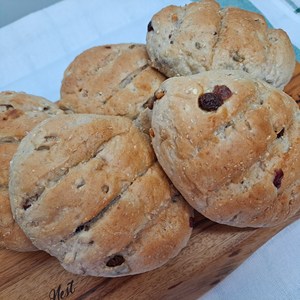 [천자농부] 국산발아통밀 견과빵(5개입), 70g, 5개