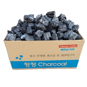 청정참숯 커피비장탄 사이즈 M(중) / S(소) 3KG/10KG 바베큐캠핑숯, 커피비장탄M_10kg, 1개